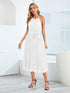 pleated-spaghetti-strap-tie-waist-midi-dress Sophia's Trends - Sophia's Style-Black-S